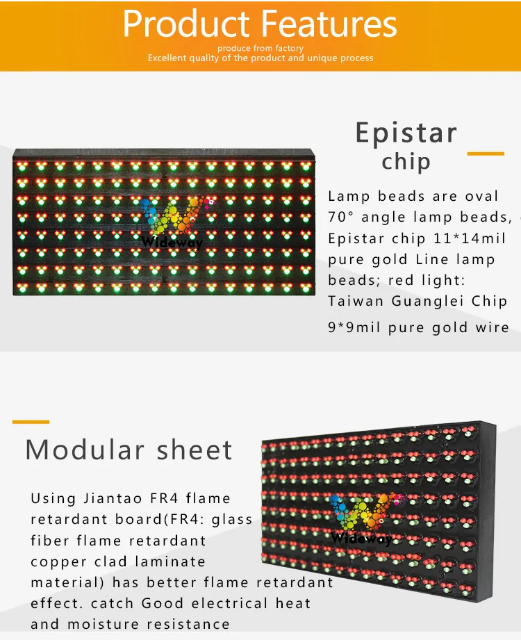 Outdoor Two-color P10 Full-color High-definition LED Panel Variable Information Traffic Display