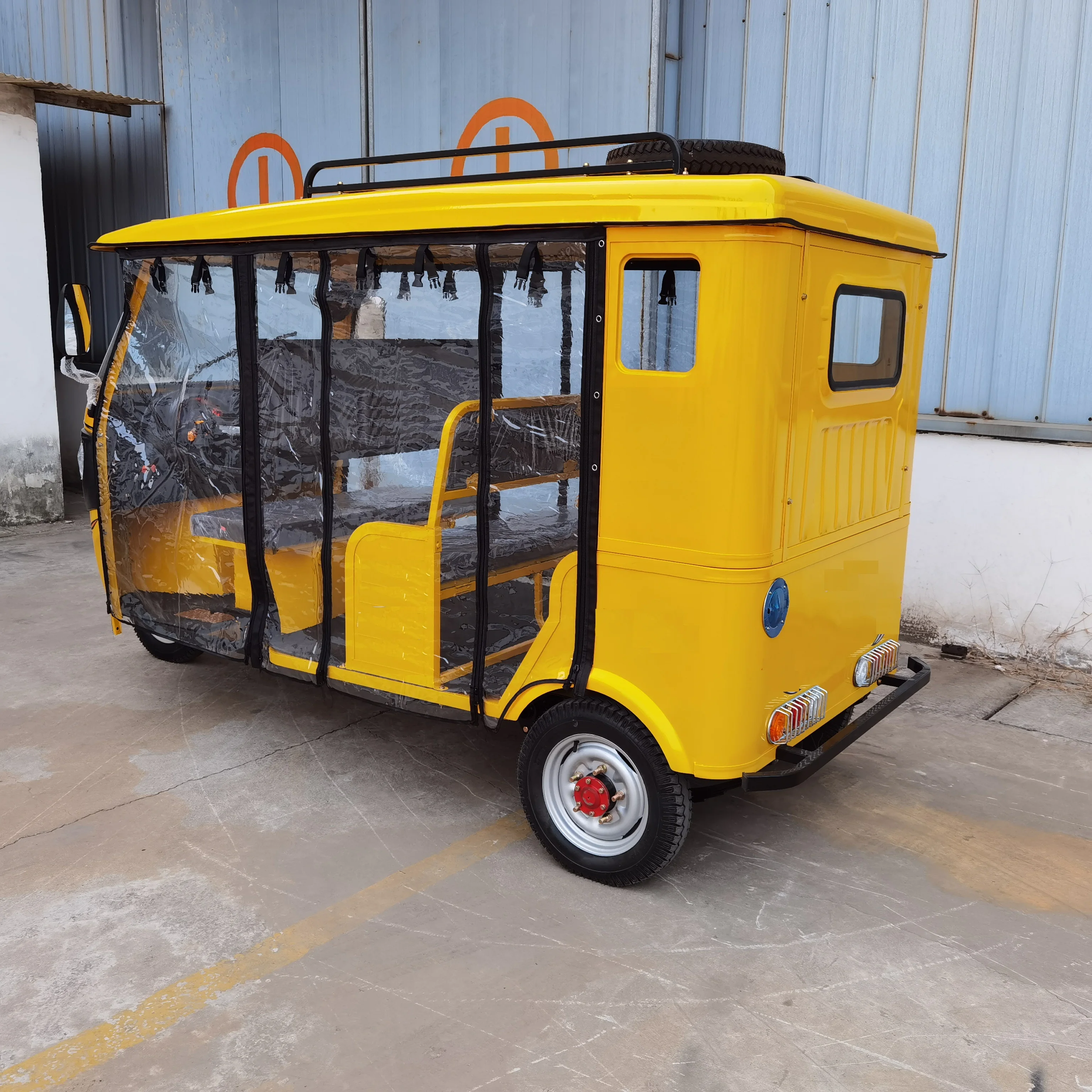 Electric Bajaj Taxi Motor Tricycle 3-Wheel Passenger Trike   Motorcycle