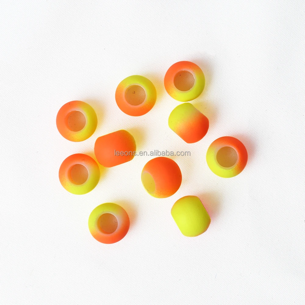 Ombre Yellow Purple 7 Colors 10pcs/bag Plastic Round Jewelry Dreadlocks Bead Pony Braids Beads