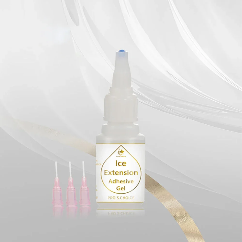 Ice Hair Extension Glue Gel Kit for Cold Bonding Hair Extension Four Bottle Kit