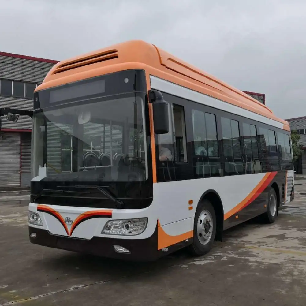 
SYP CONQUEROR SH6850 new energy 8 meter 35 seat electronic city bus for Plateau cold zone area use 