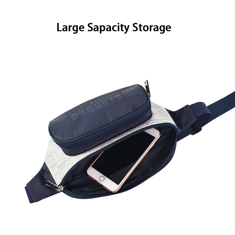 Custom Logo Tear Resistant Waterproof Lightweight Dupont Paper Cycling Hiking OEM Fanny Pack Eco Reusable Gift Tyvek Waist Bag