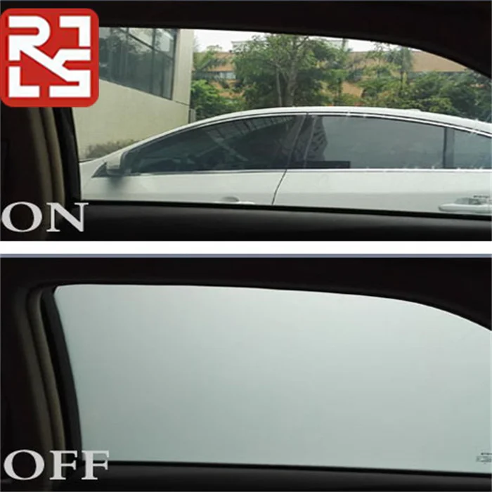 Rushui Customized Automotive Smart Film Decorative Glass Window Tint Car Privacy  Black Film UV Block CE RoHS
