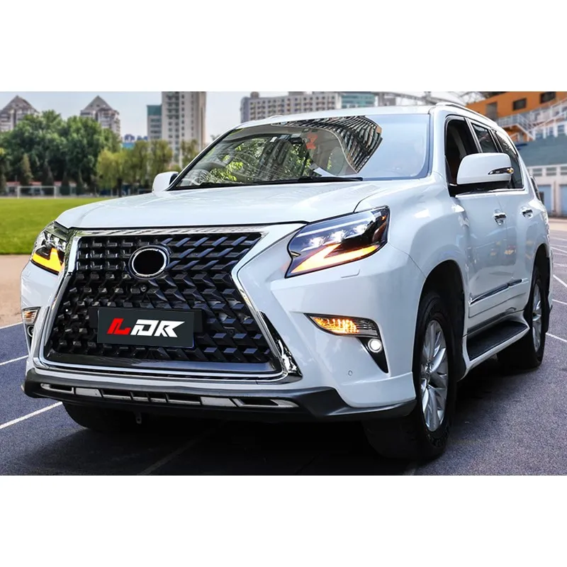 For Lexus 10-17 GX 460 old style change to 18-20 latest style with front and rear bumper assembly and headlamp and taillamp