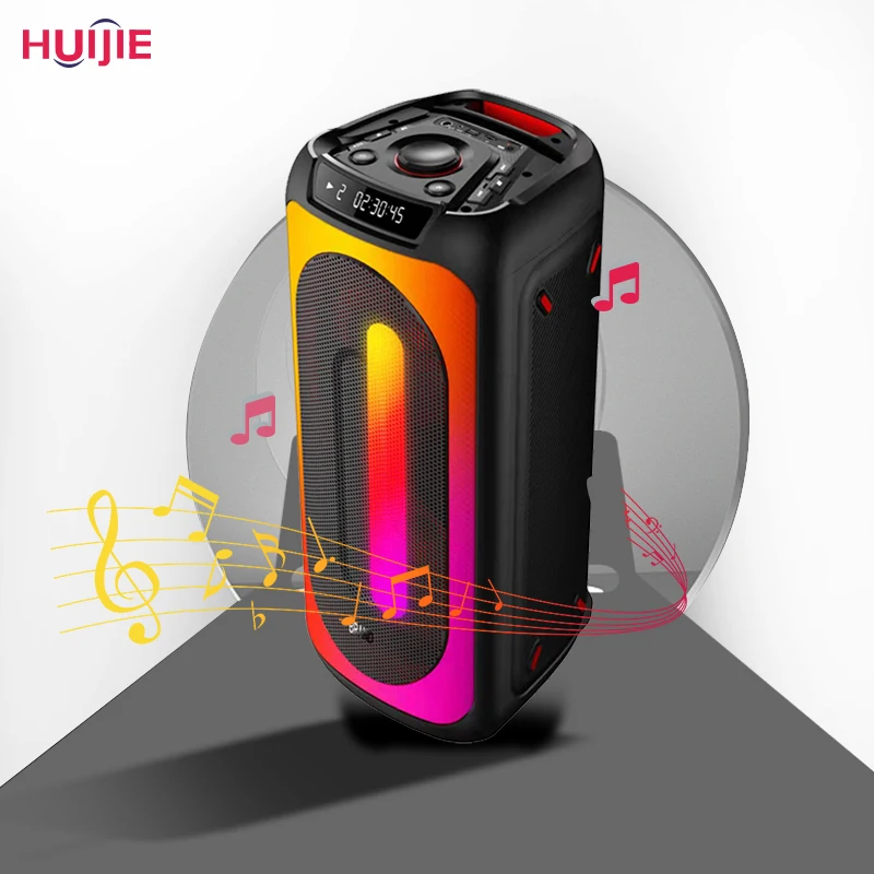 DJ Karaoke KTV Speakers Dual 8 Inch Subwoofers Rechargeable Professional Sound parlantes Portable PartyBOX Party speaker