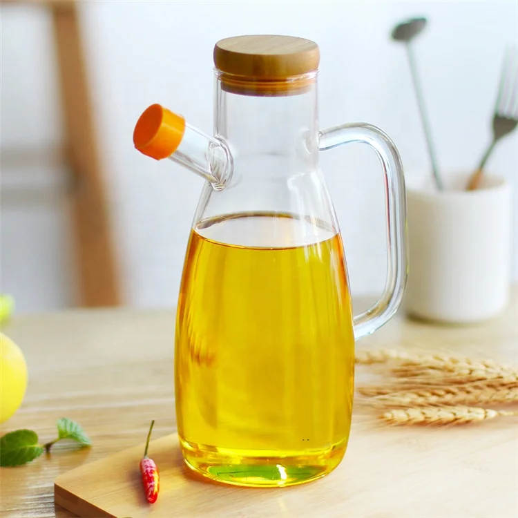 Lead-Free Corrosion Resistant Glass Olive Oil and Vinegar Bottle Clear Dispenser Storage Bottles