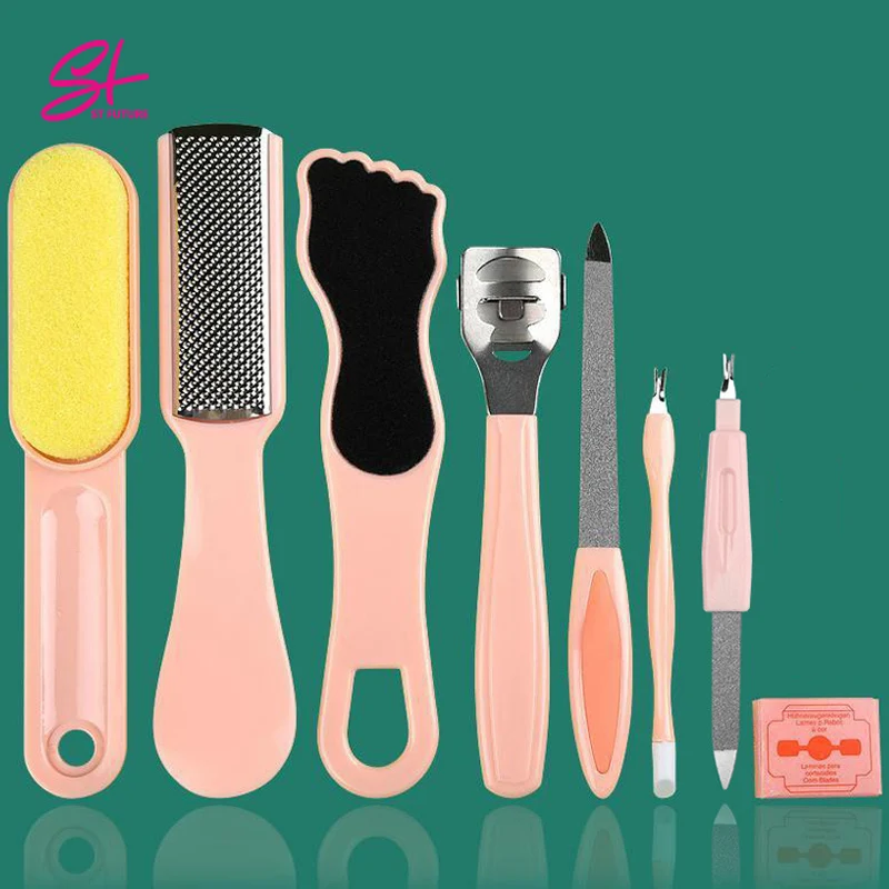 ST FUTURE Foot Files Set Foot Rasp Double-Sided Heel File Pedicure Callus Remover Stainless Steel Foot Grater for Dead Skin