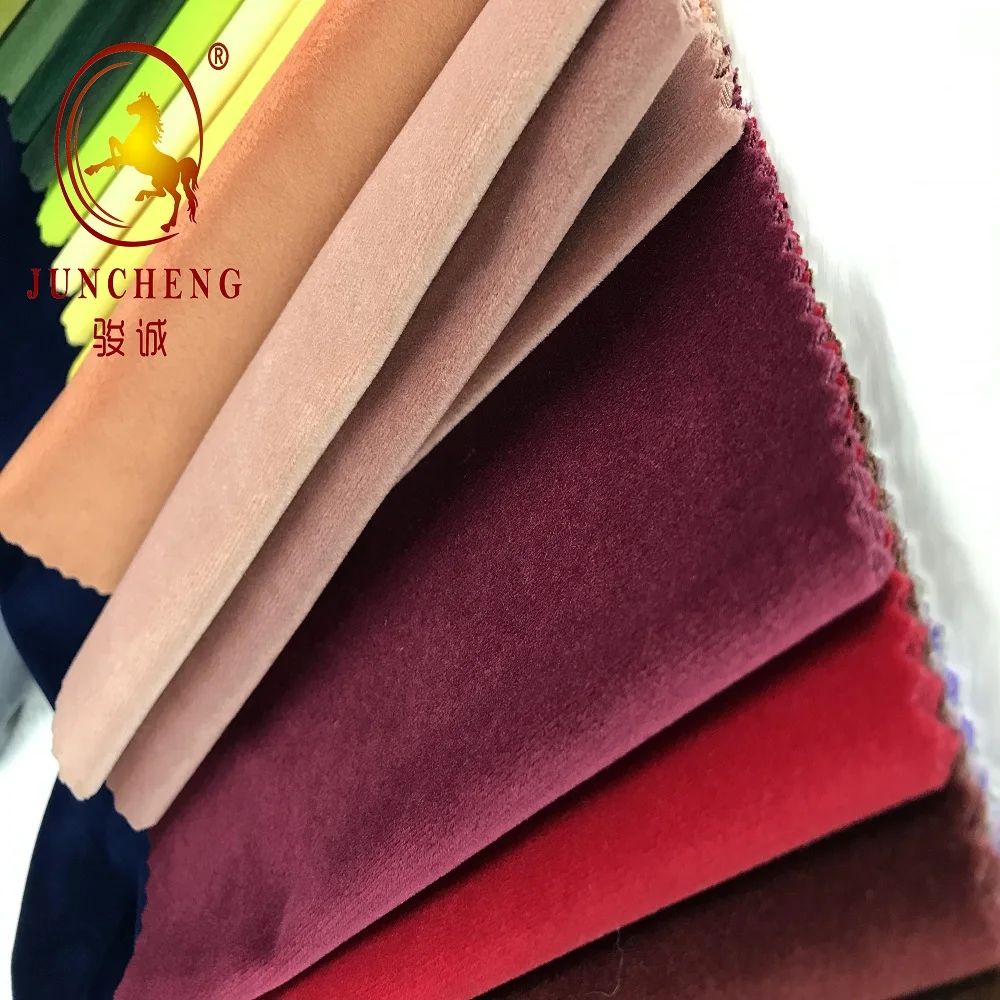2021 Plain fashion dyed different colors ready goods holland velvet for sofa