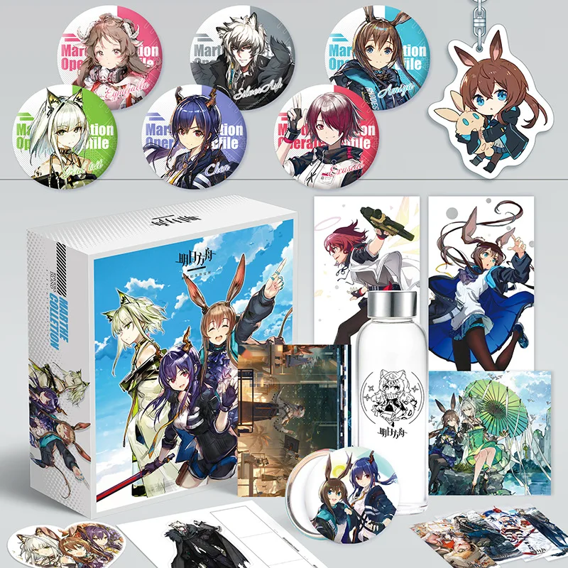Anime Attack On Titan Demon Slayer Kakashi Keychain Poster Cup Brooch Cards Gift Box