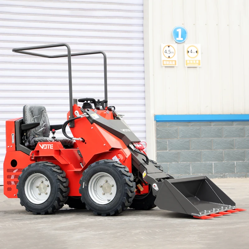 Free Shipping Mini Skid Steer Diesel Loader Cheap Wheel Loader Minicargador EPA Engine Compact Skid Steer Loader