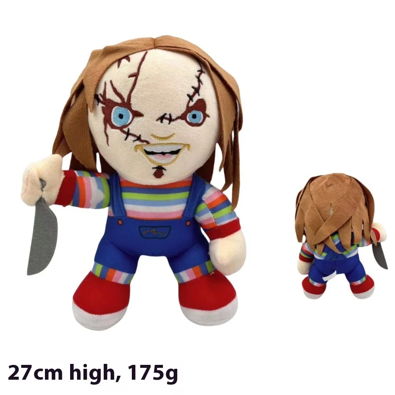 Creative Design Halloween Plush Toy Clown Ghost Doll Chucky Embroidery Plush Doll Wholesale Gift Doll
