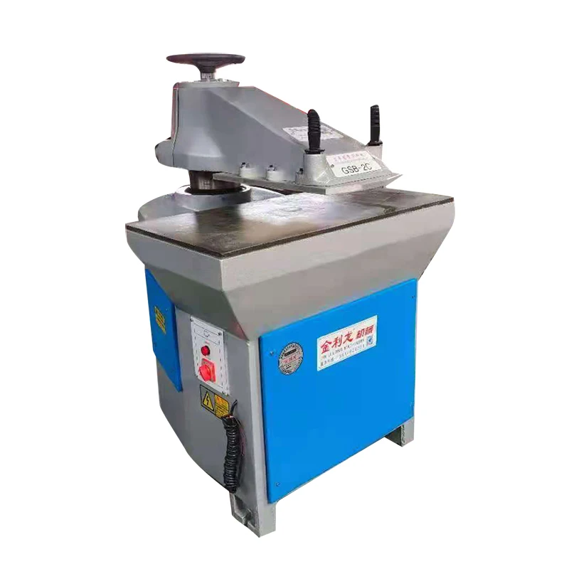 Small size hydraulic swing arm shoe leather press die cutting machine for sale