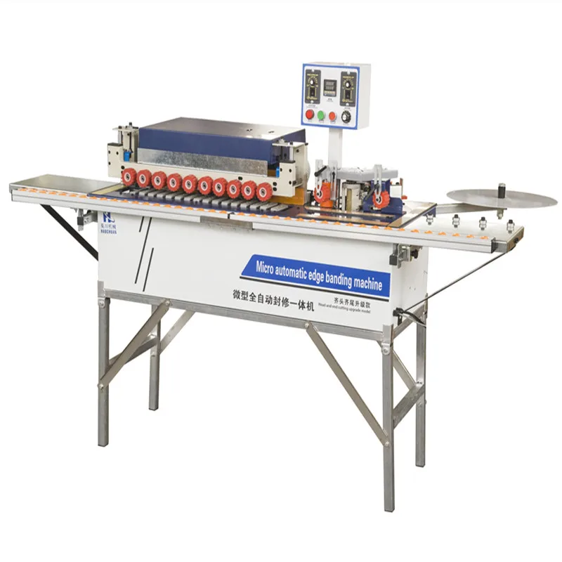 small automatic band automatic edge banding machine Automatic multifunction end cutting wood based panels machinery on sale
