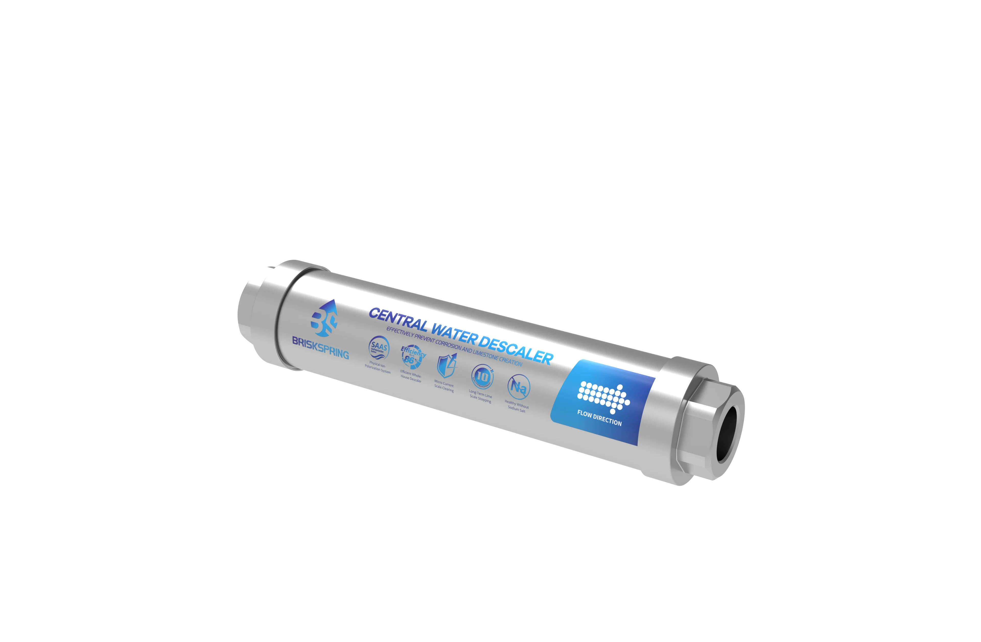 Hard Water Treatment Salt-Free Water Softener Non-Magnetic System for Home Apartment