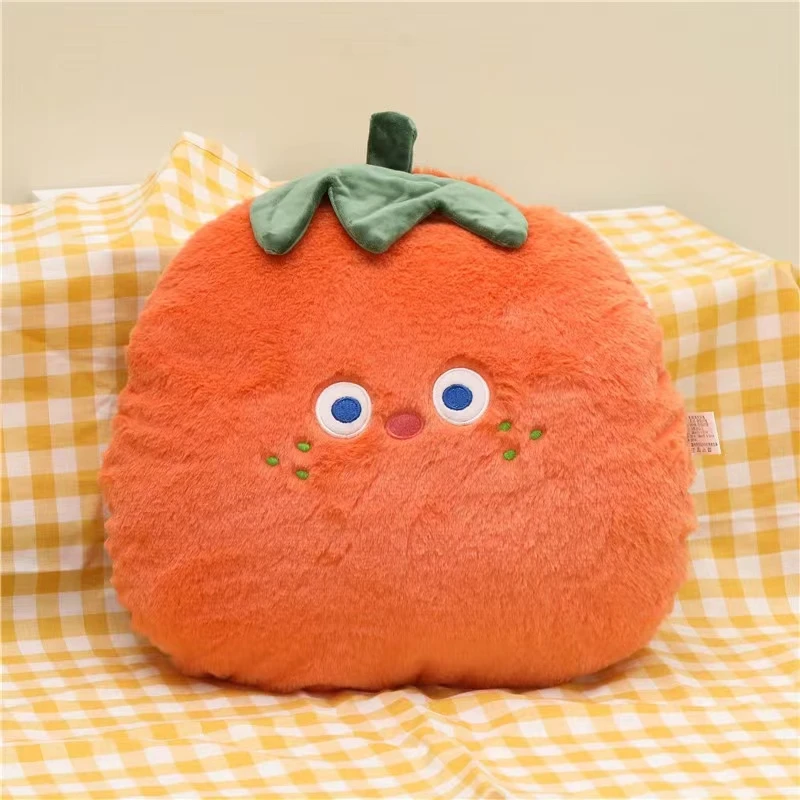 Amazon hot sale fruits and vegetables plush toy cute pepper filling Orange small plush peach toy wholesale custom