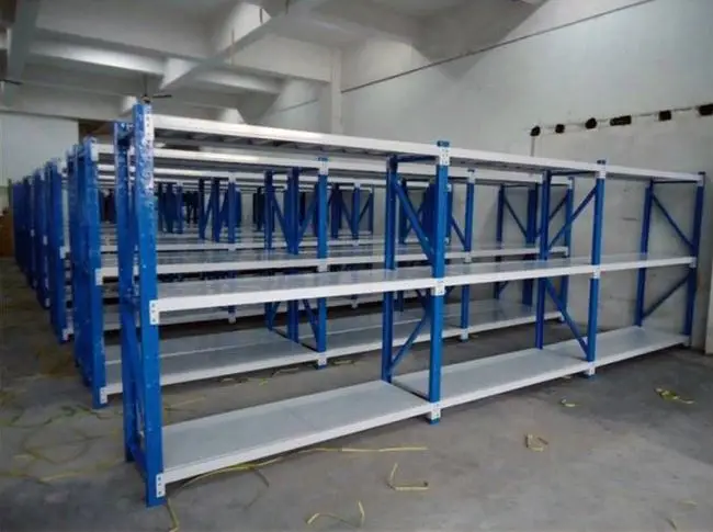 workshop garage medium duty pallet racking mezzanine Metal iron molding rack goods shelf