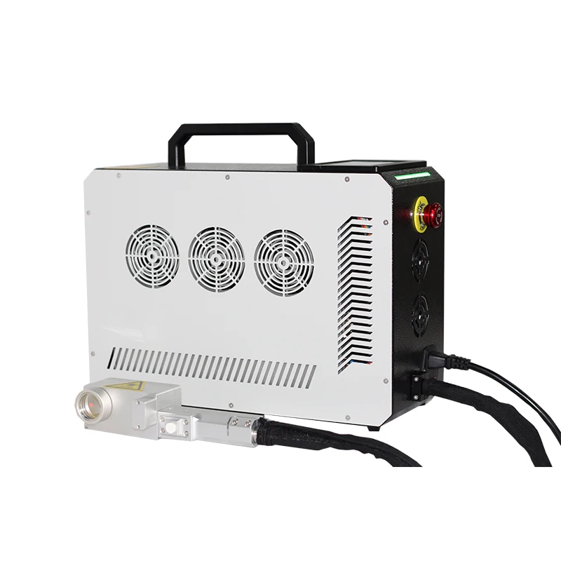Automatic backpack Fiber laser cleaning machine pulse laser 100w for rust removal and glue removal