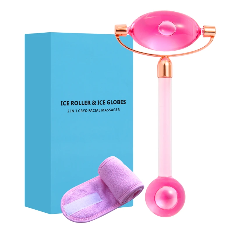 2023 new product Ice Roller for Face ice Globes Face Roller Skin Care Tool Cooling Reduce Puffiness Relief Migrai