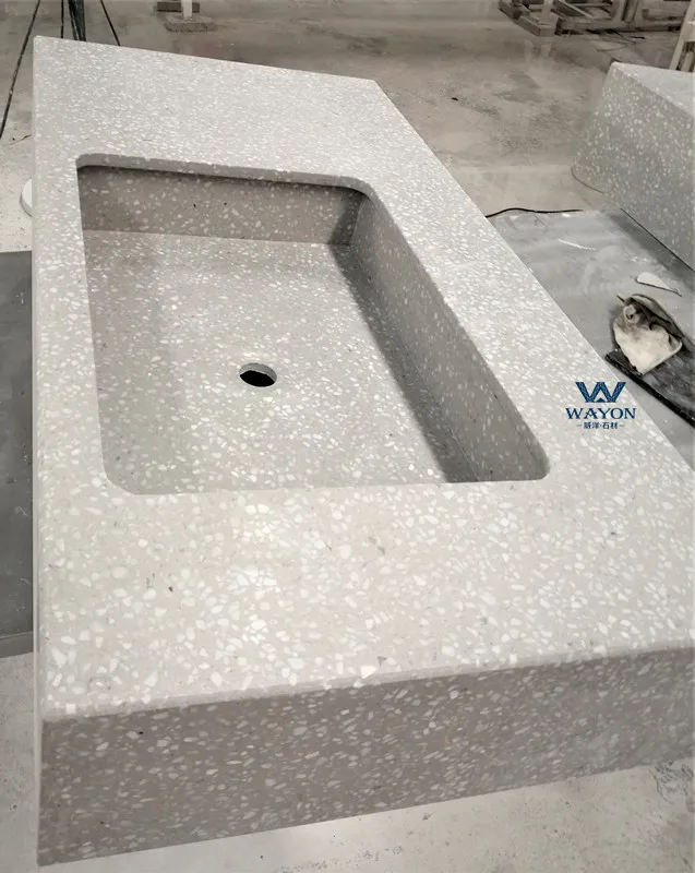 Wayon  Unique Design High Performance Inorganic Terrazzo  Wash Basins Sinks  Experienced in processing  Various shapes