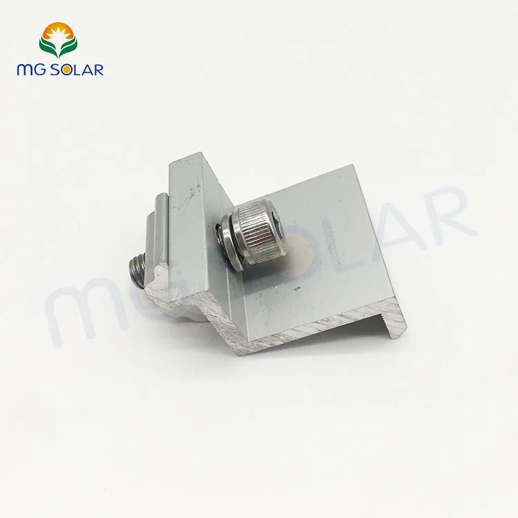 Solar PV Ground Mounting Clamp Solar panel fasten End Clamp Solar roof mounting