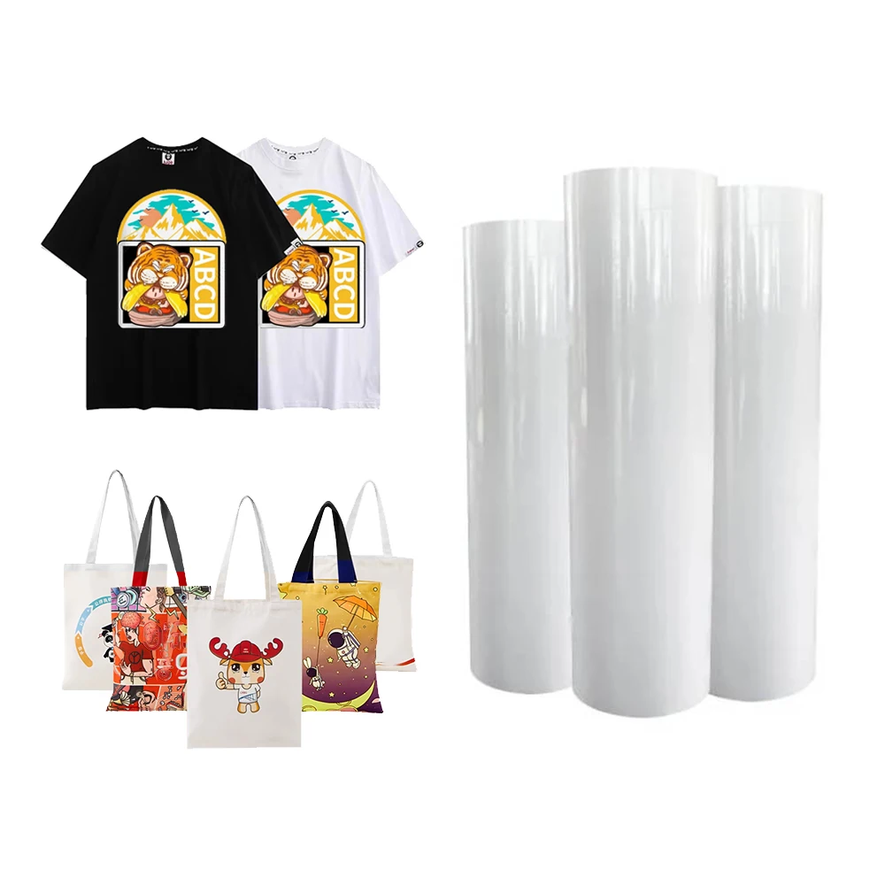 High quality DTF Transfer PET Film A3 A2 40CM 60CM size Machine DTF printer i3200 i1600 xp600 double side Transfer Film PET