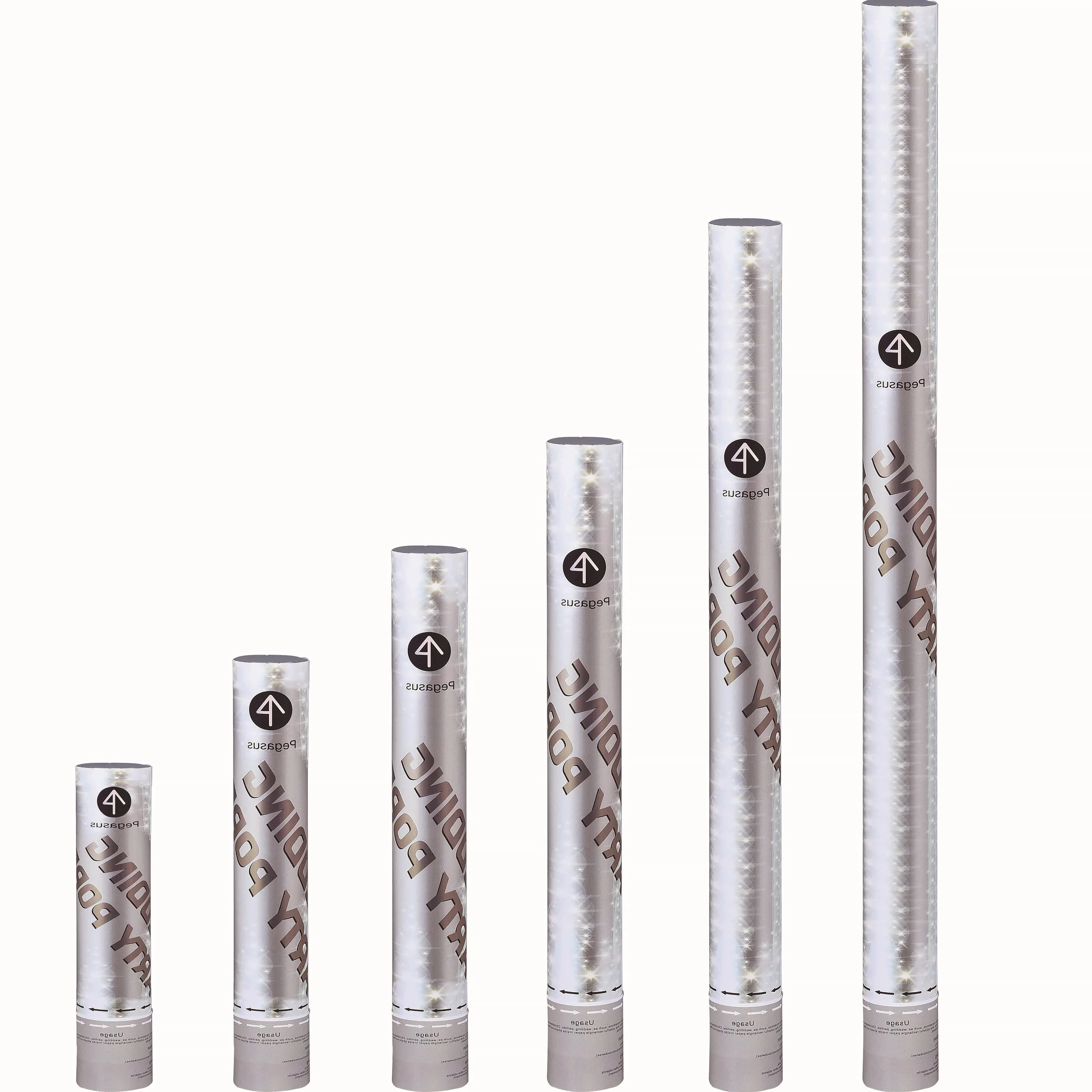 New Colorful Cheap Sale paper confetti streamer party poppers confetti cannons for sale Biodegradable Compressed Air Pegasus