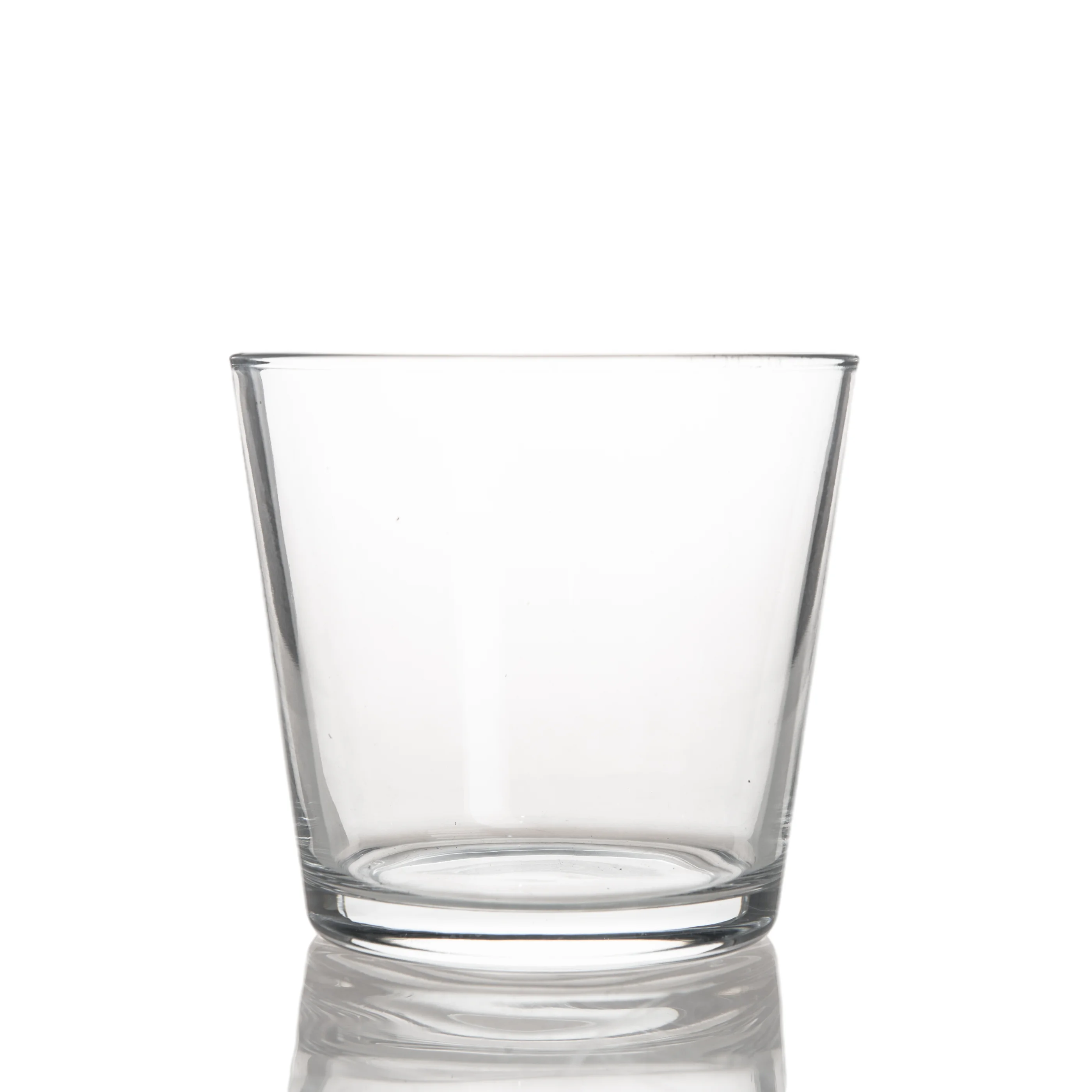 Customize unique  clear empty glass candle holders candle jars for candle making or home decoration