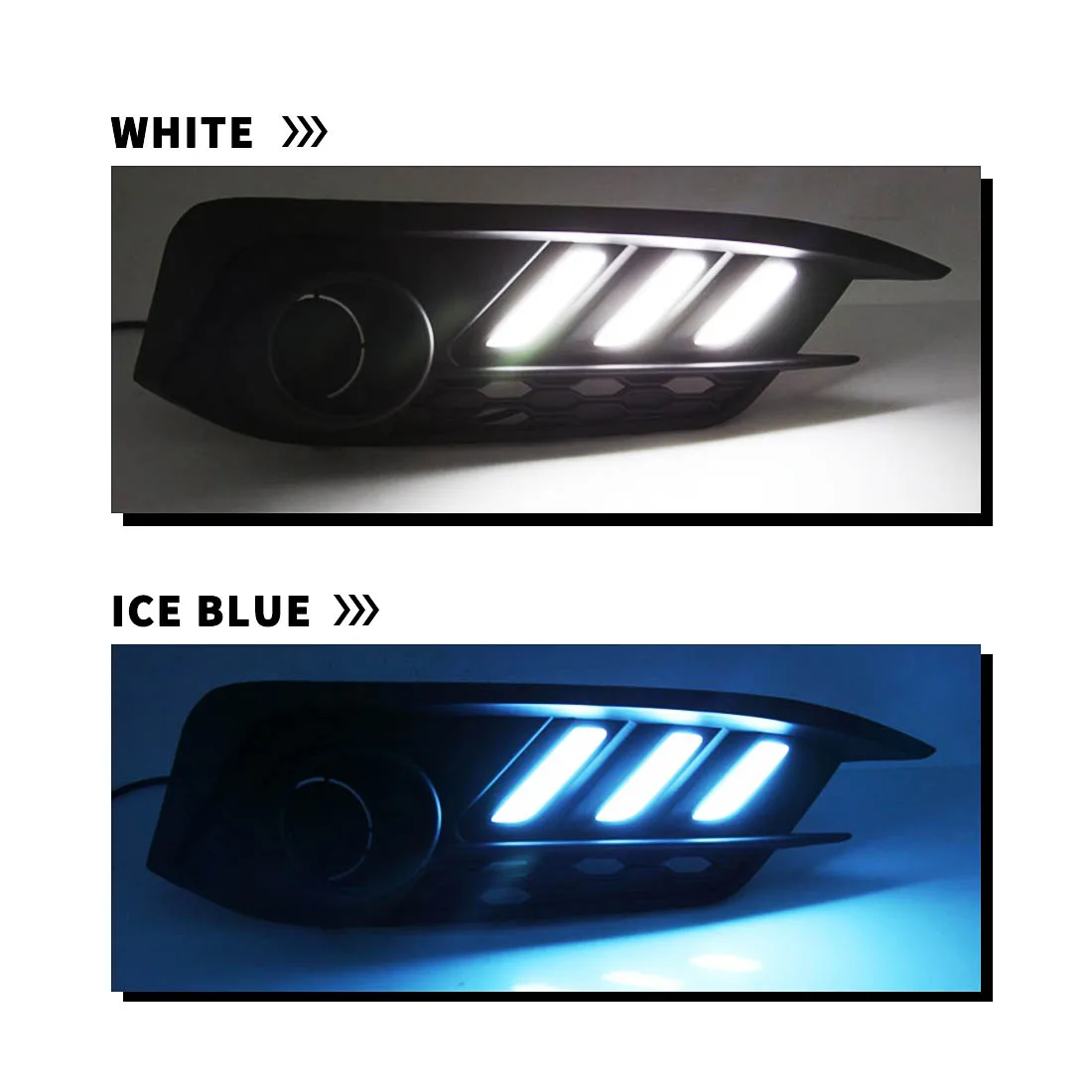 Светодио дный Автомобильные фары DRL дневные ходовые огни для Honda Civic 2016 2017