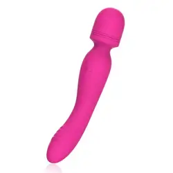 5 Frequency and 5 Speed Waterproof Silicone Vibe Double head Wand Massager Vibrator