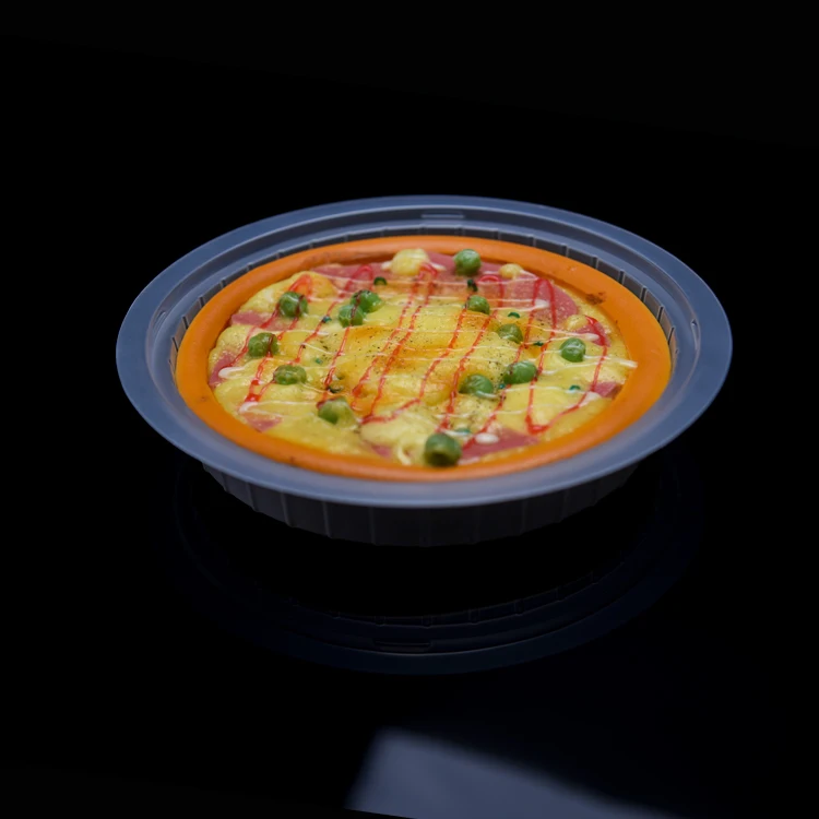 customized Disposable Round Plastic Serving Trays 12 Inch Fruit Platter Tray For Parties Disposable Round Plastic Trays With Lid