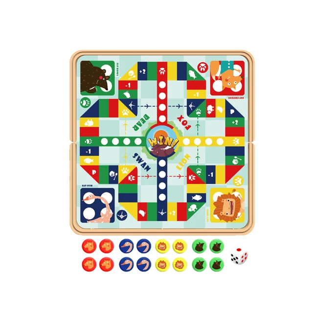 Children mini pocket flying chess board toy magnetics chess game set educational desktop toys