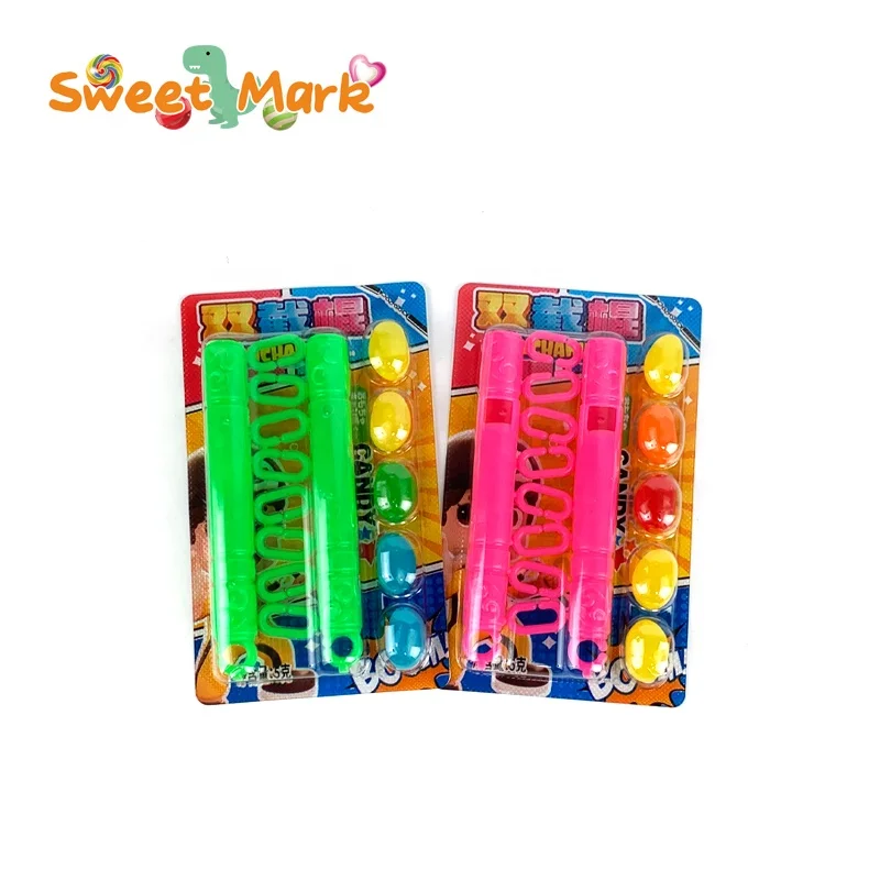 Halal jelly bean fruit flavor fun Nunchakus Whistle toy kid candy toy