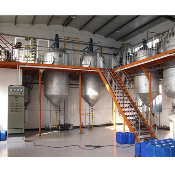 Mini petit raffinerie huile arachide Oil Refining edible oil refinery plant multiple