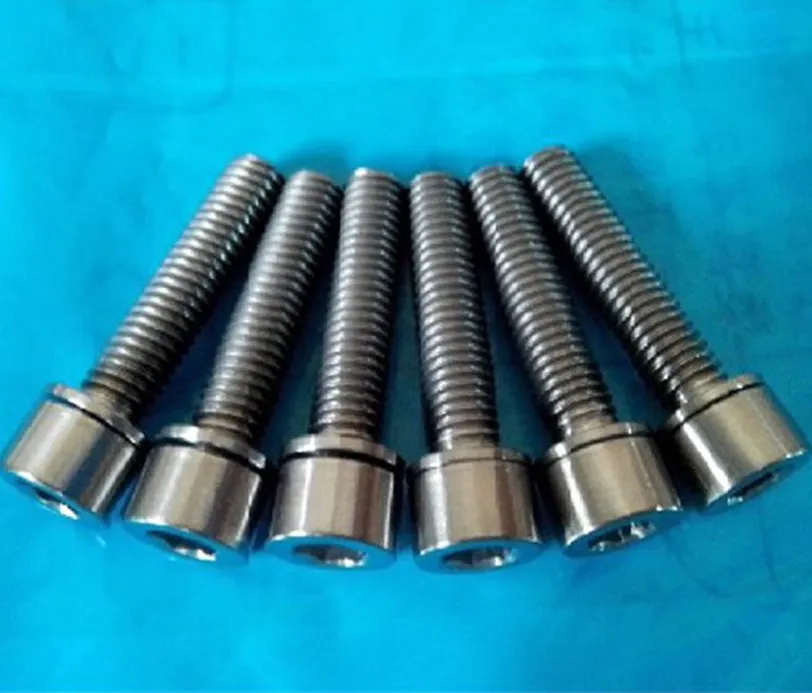 custom titanium bicycle pedal axles screws bolts in titanium screws and nuts