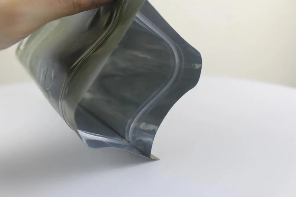 Низкий минимальный заказ, пакет из алюминиевой фольги на молнии, стоячий Матовый Черный Принт, 250 г, пакет кофейных зерен с клапаном