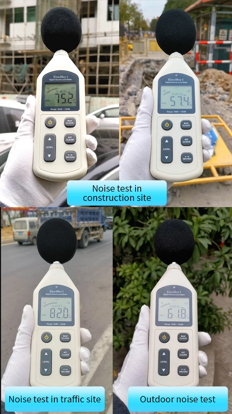 Indicator analog audio vu  smart noise measurement small precision noise sm-841 rion rgb led mic realistic sound level meter