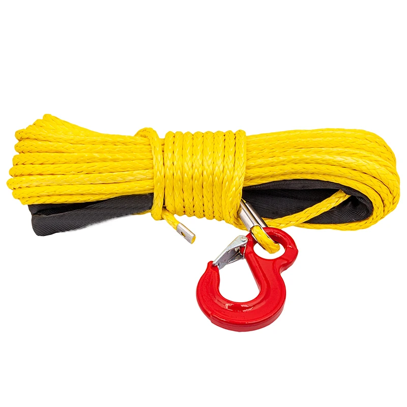 12v electric winch high quality synthetic  winch rope