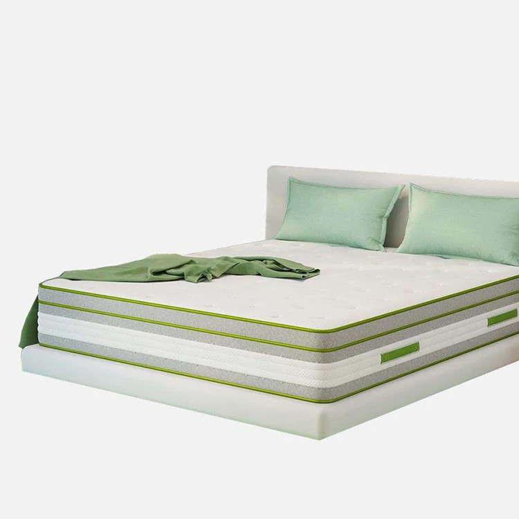 Customized Large Natural Latex Royal Comfort Mattress 7 Zone Pocket Spring Bed Sponge