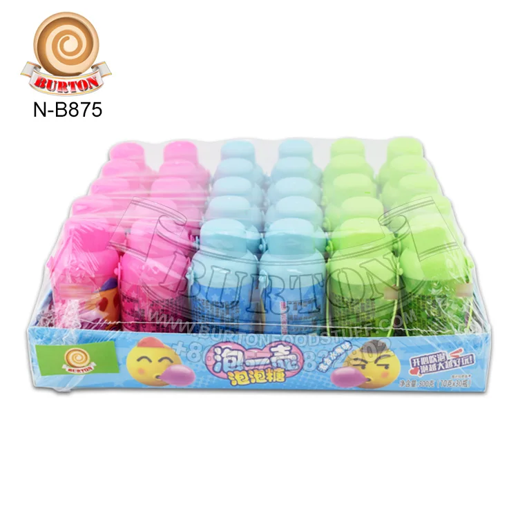 Игрушечная конфета с фруктовым вкусом жвачка в милой бутылке