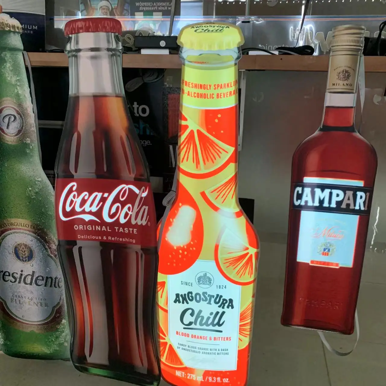 High quality EL advertising panel poster Electro luminescent panel Customize that you want it to shine