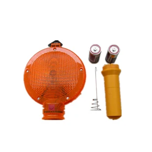 Construction Emergency Road Barricade Orange red LED Battery Strobe traffic Warning Light