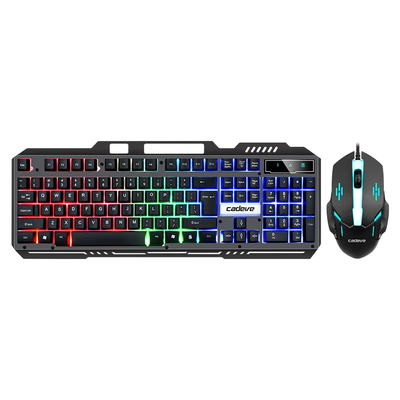 Игровая клавиатура и мышь с rgb подсветкой хорошего качества заводским