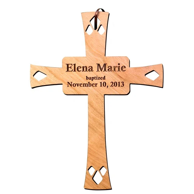 
Rustic Wall Stickers Home Decor Kit Hanging Decorations Wooden Cross Wall Hanging 