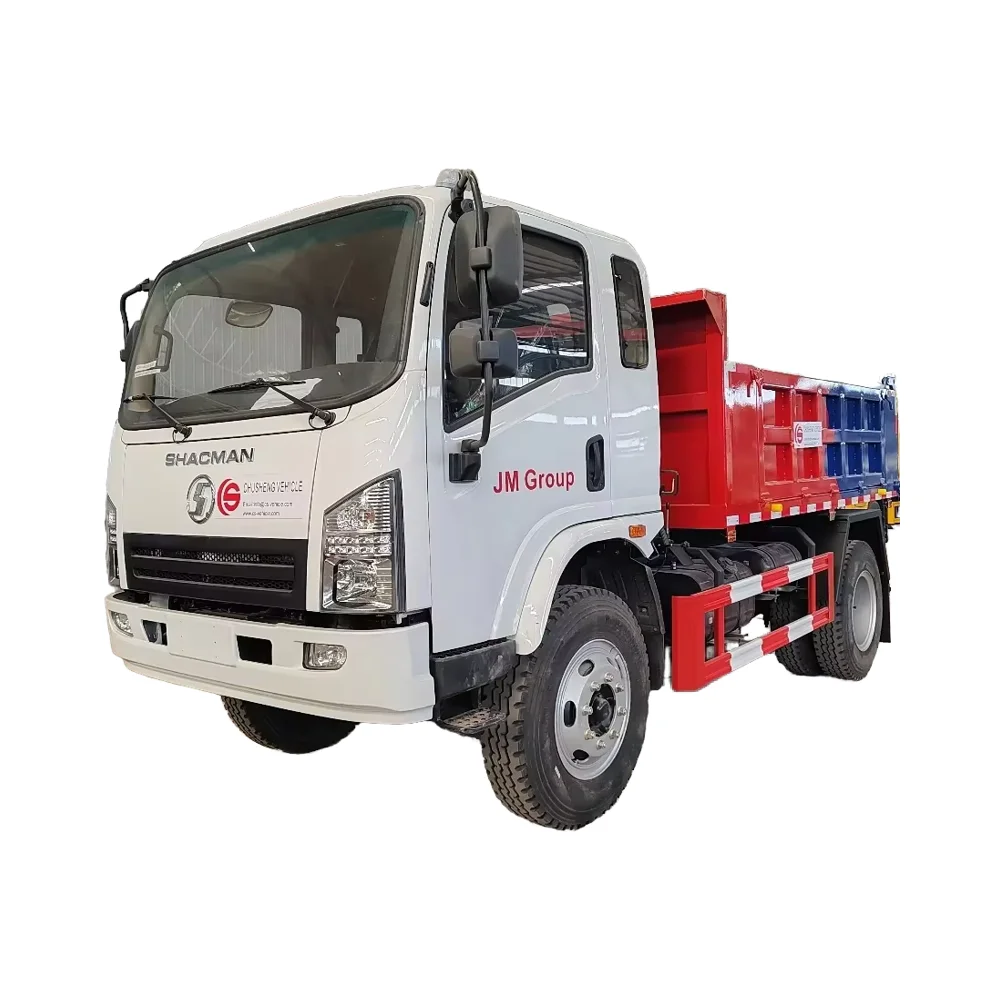 Shacman 4x2 6x4 8 Tons Light Dump Truck New Diesel Cargo Trucks Manual Transmission Euro 3 Emission Mini Tipper Dump Truck