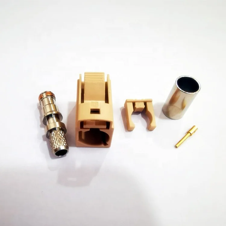 Low Loss Fakra I Female Connector for RG142 RG58 RG174 Extension Coaxial Antenna Cable
