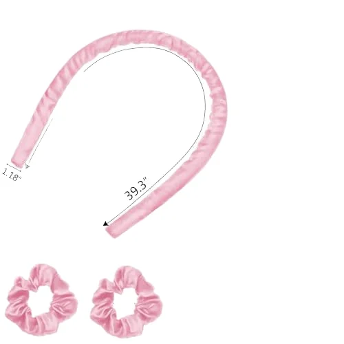 Silk Ribbon Hair Curler Lazy Sleeping Foam Sponge Heatless Curling Rod Headband Big Wave Curling Iron Set Girls Styling Tools