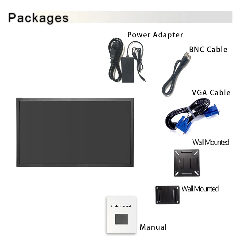 
Professional Monitor Factory Supply HD 17.3 inch 1920*1080P Touch Capacitive Screen VGA Monitor 