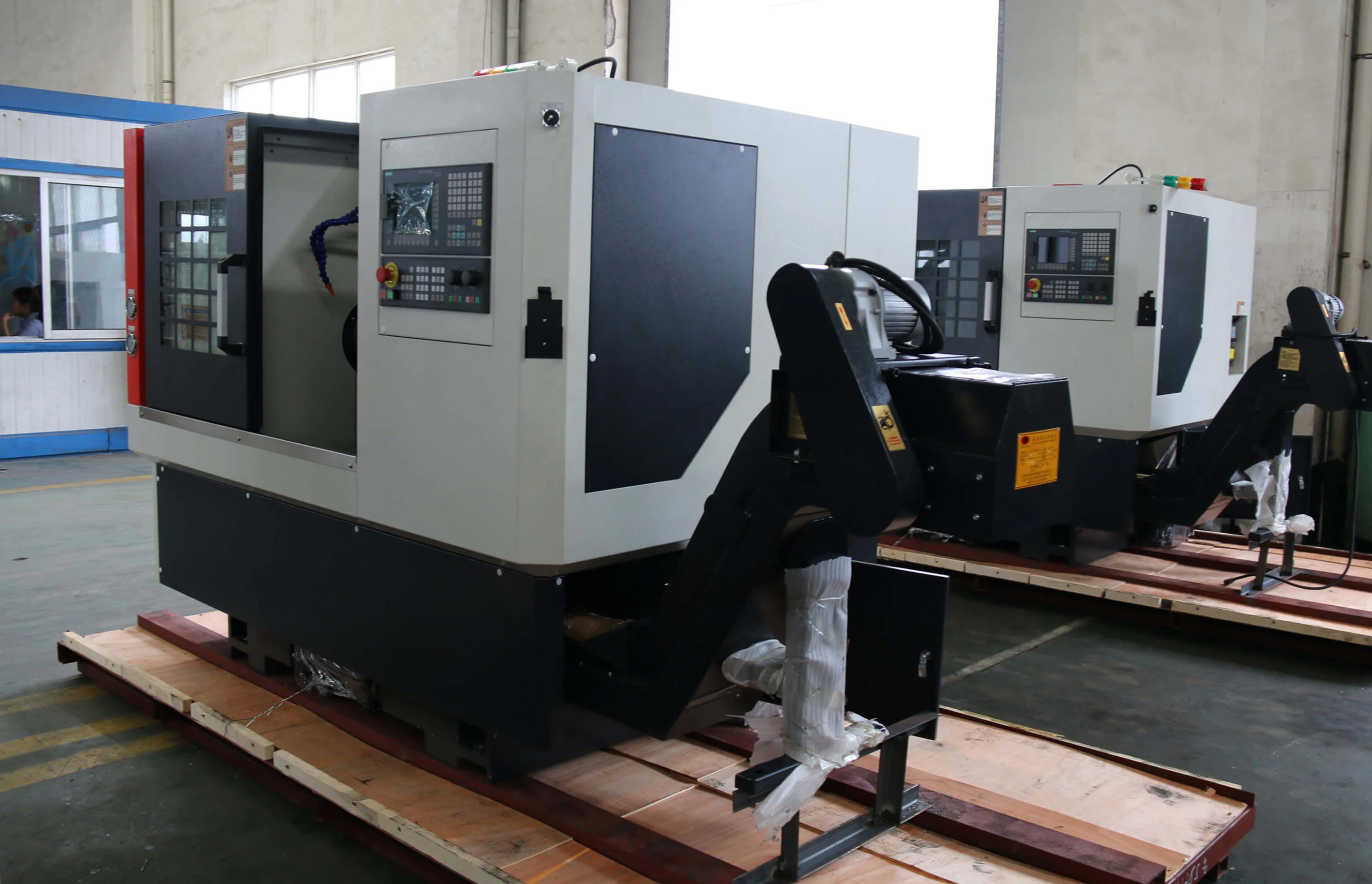 2021 Cnc Lathe Turning Center Slant Bed 10-Inch Hollow Hydraulic Chuck 5axis Cnc Metal cutting Milling Machine Slant Bed Lathe