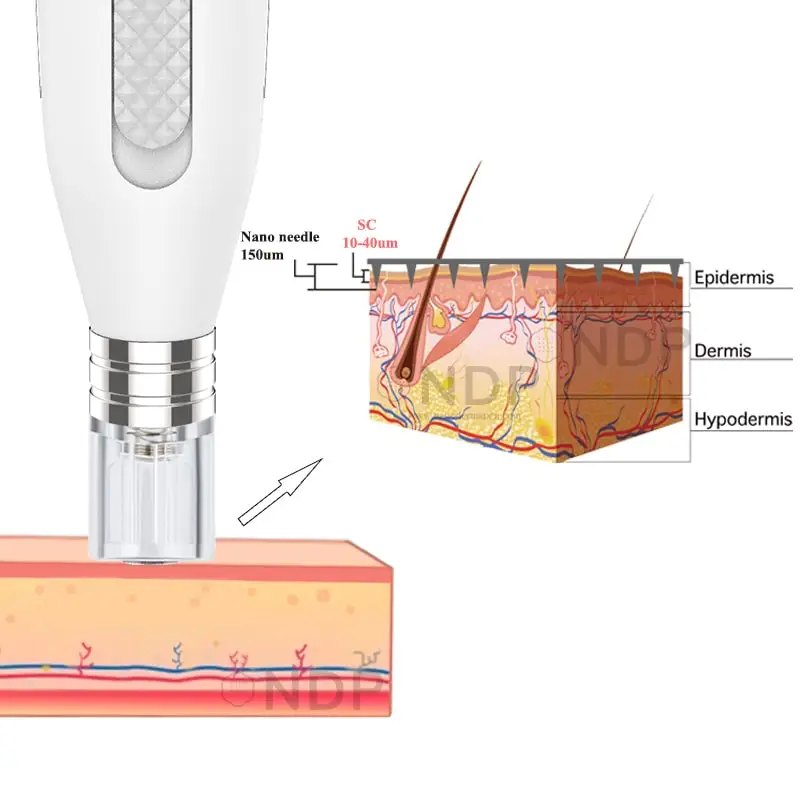 Disposable Silicon Nano Chip Professional Electric Skin Nano Mts Roller Microneedling Micro Nano Pen Electric Derma
