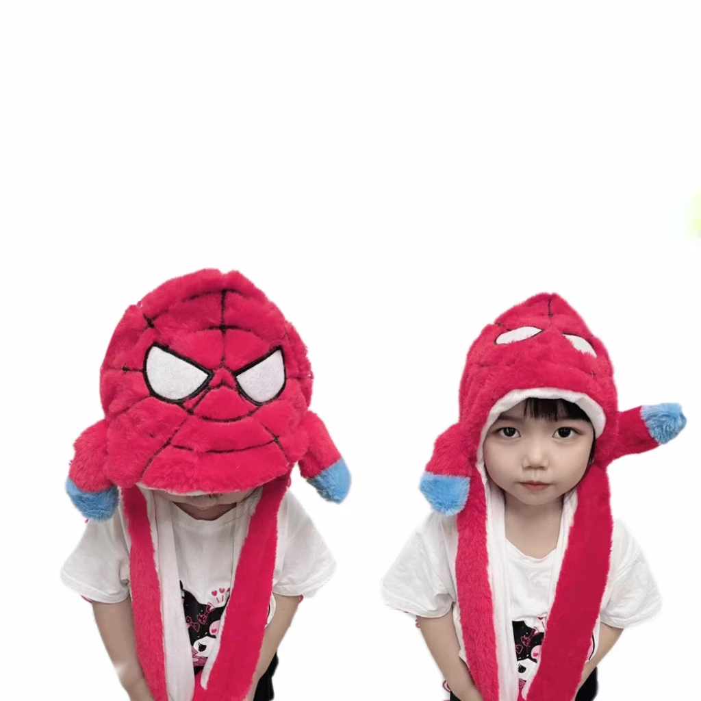 Hot Selling Cute Bunny Hat with Gasbag Custom Winter Korea Bunny Moving Ears Plush Hat